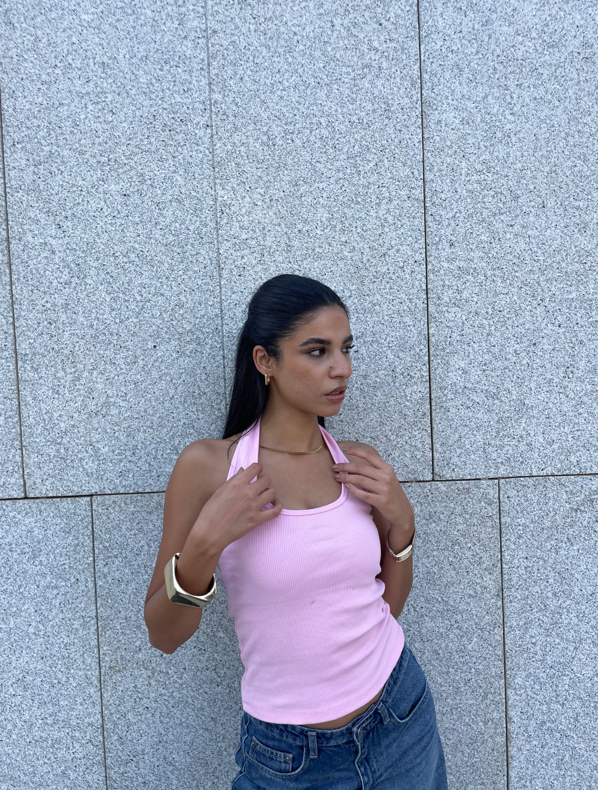 Ribbed Halter Top