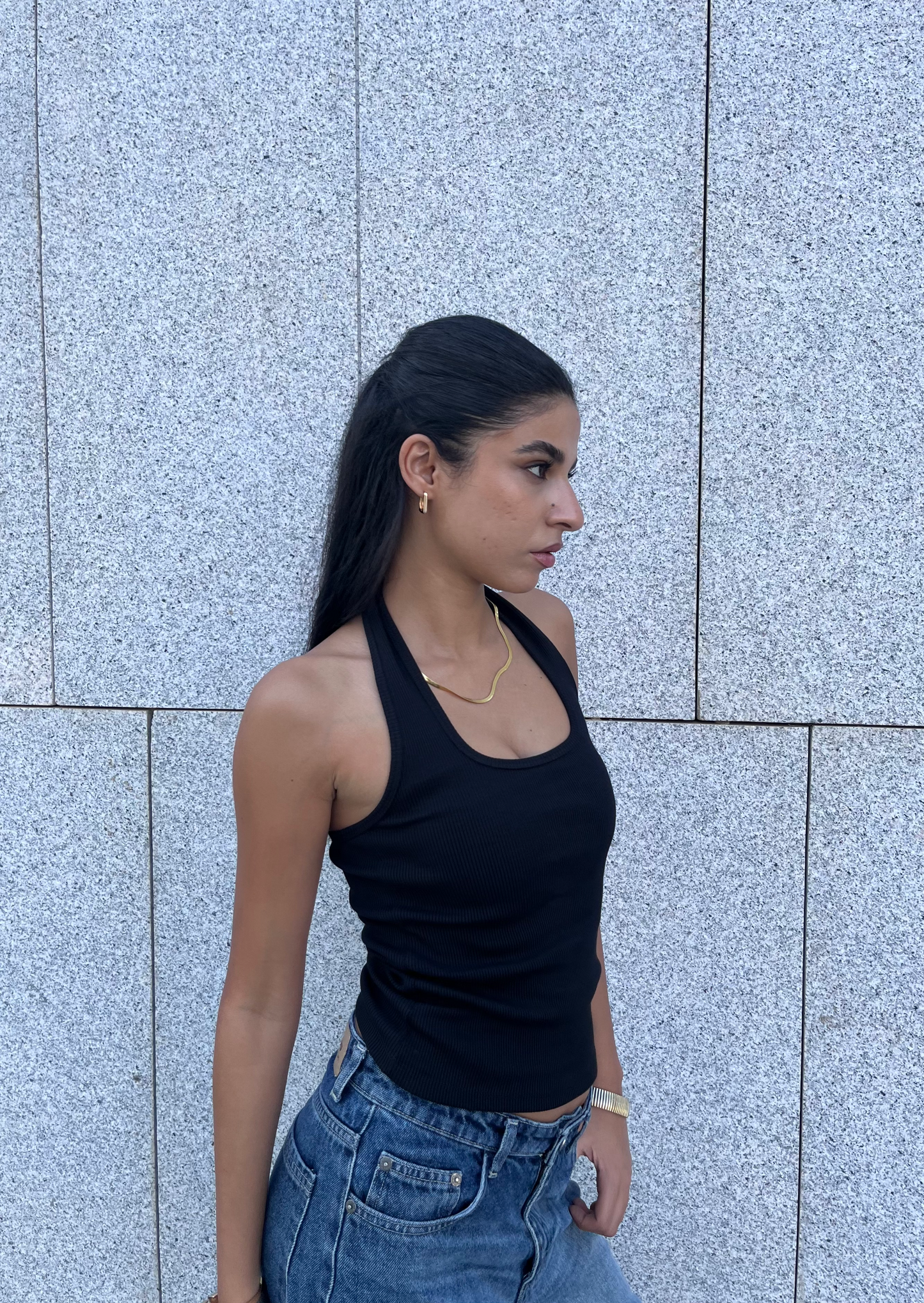 Ribbed Halter Top