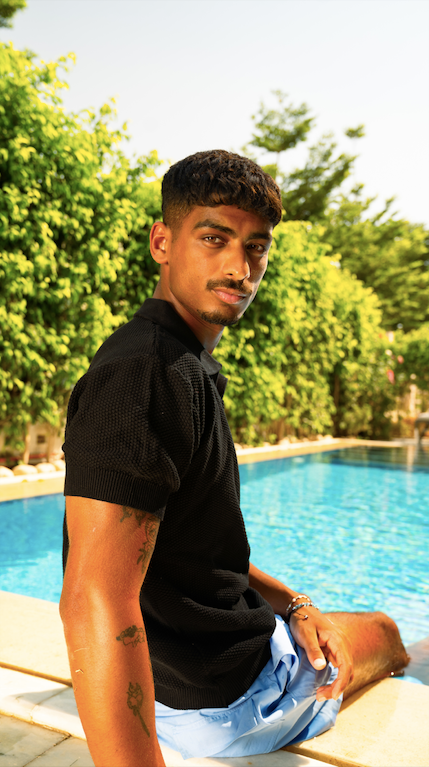 Black Knitted Polo
