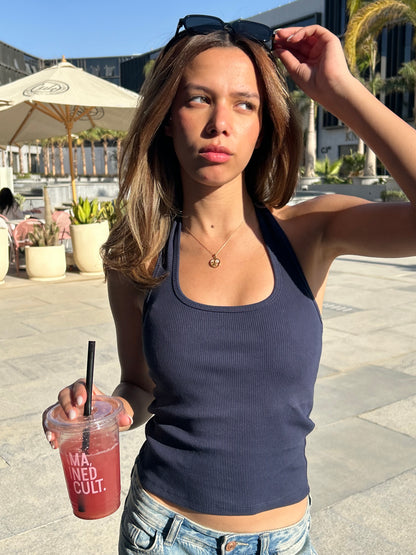 Ribbed Halter Top