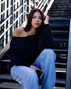 Off-Shoulder Sweater