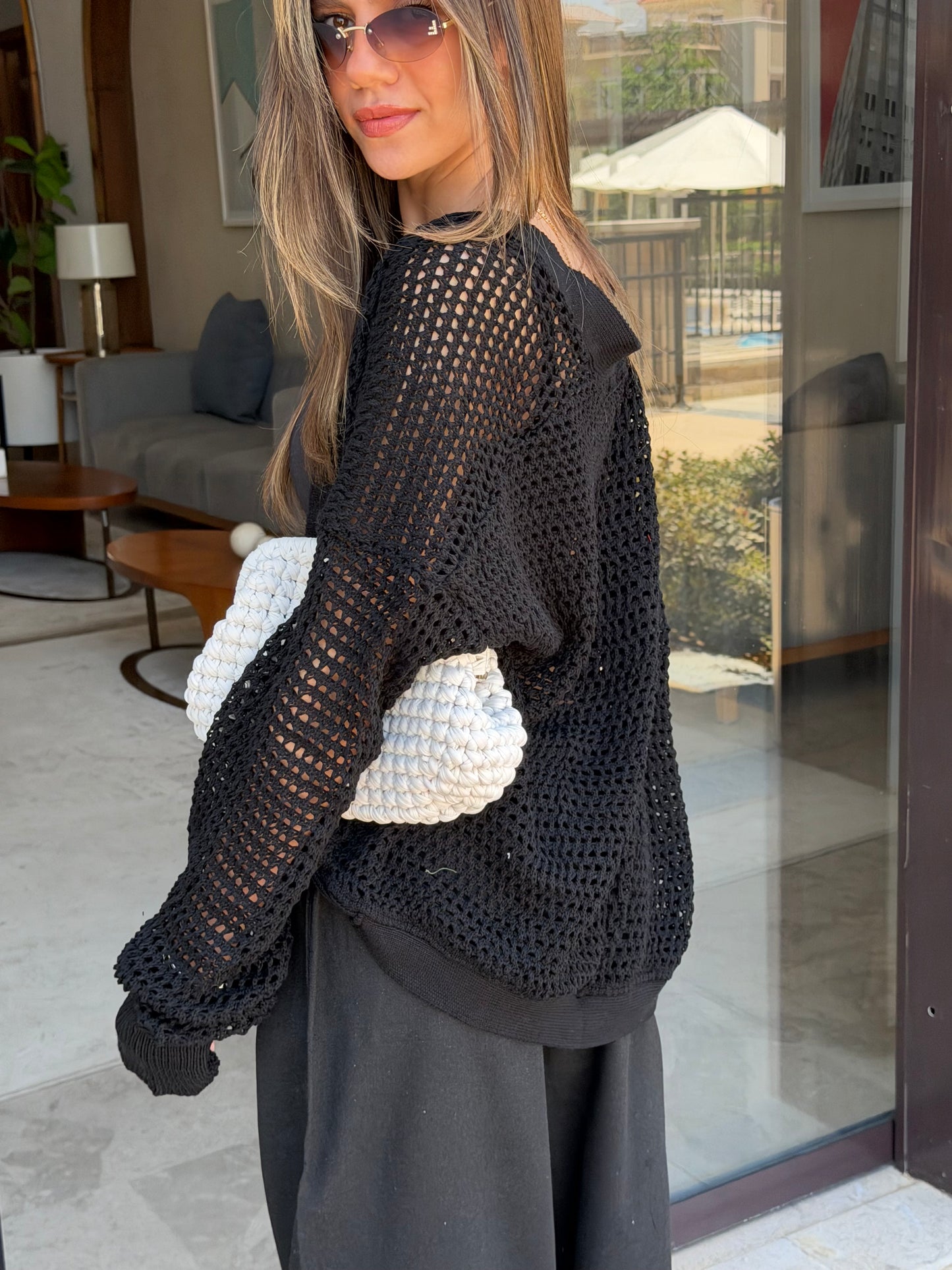 Black Knit Cardigan
