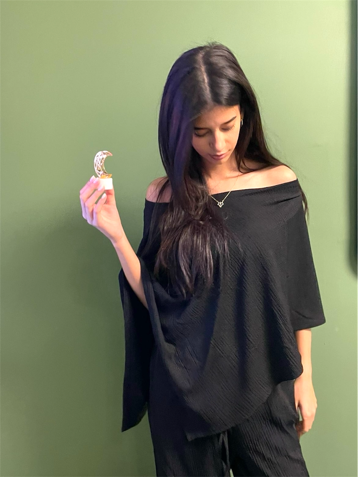 Black Off-Shoulder Set