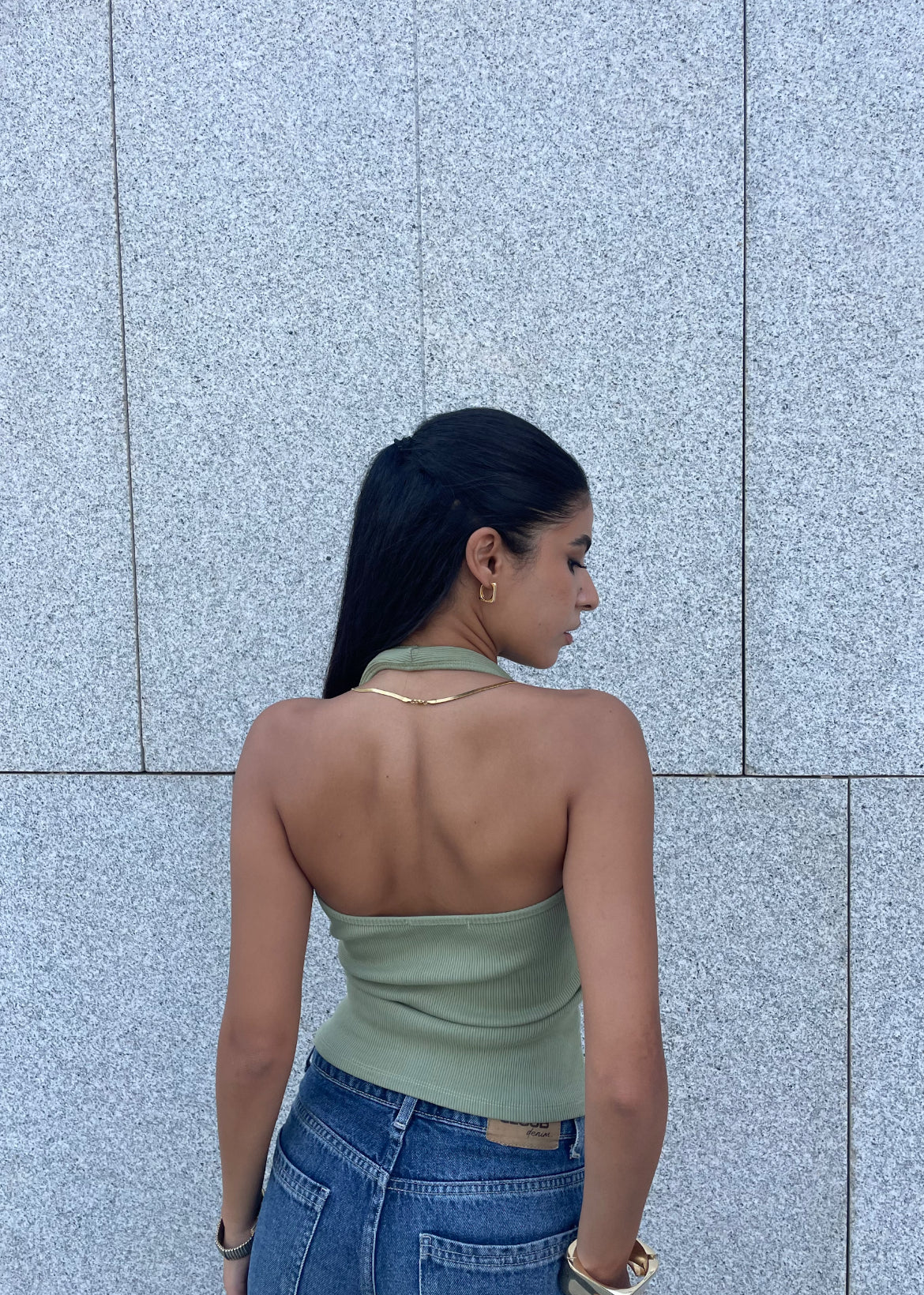 Ribbed Halter Top
