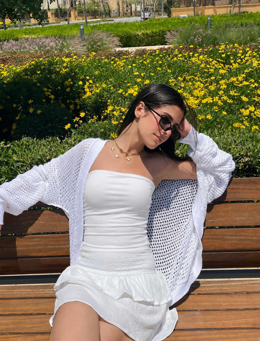 White Ruffle Skirt