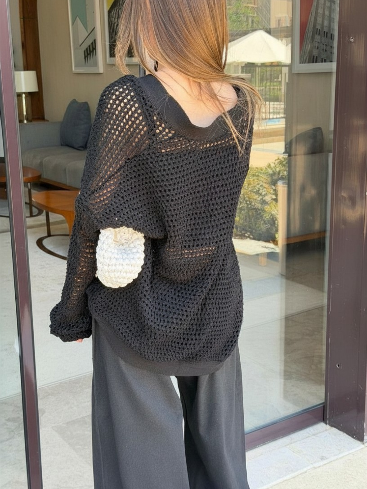 Black Knit Cardigan