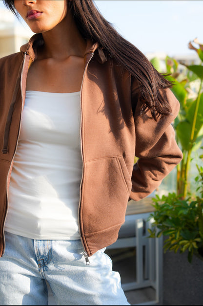 Brown Oversized Jacket