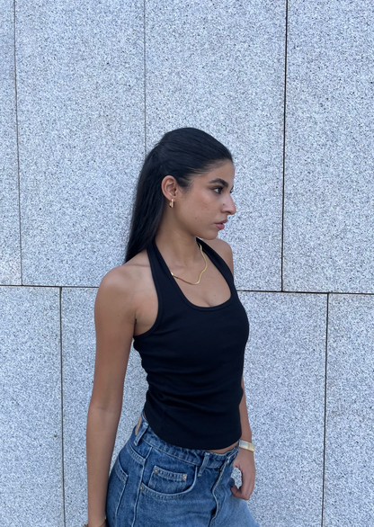 Ribbed Halter Top