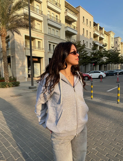 Grey Oversized Jacket