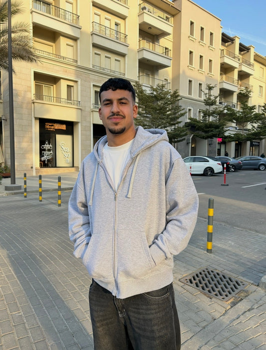 Grey Oversized Jacket for Men