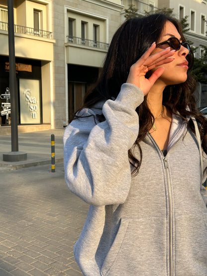 Grey Oversized Jacket