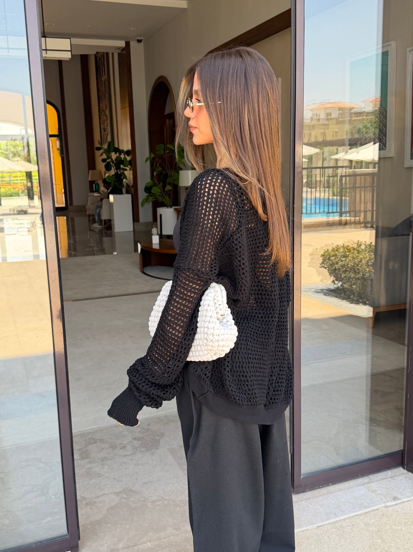 Black Knit Cardigan
