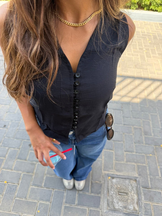 Linen Vest