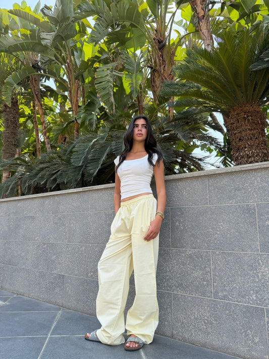 Yellow Striped Pants