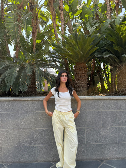 Yellow Striped Pants
