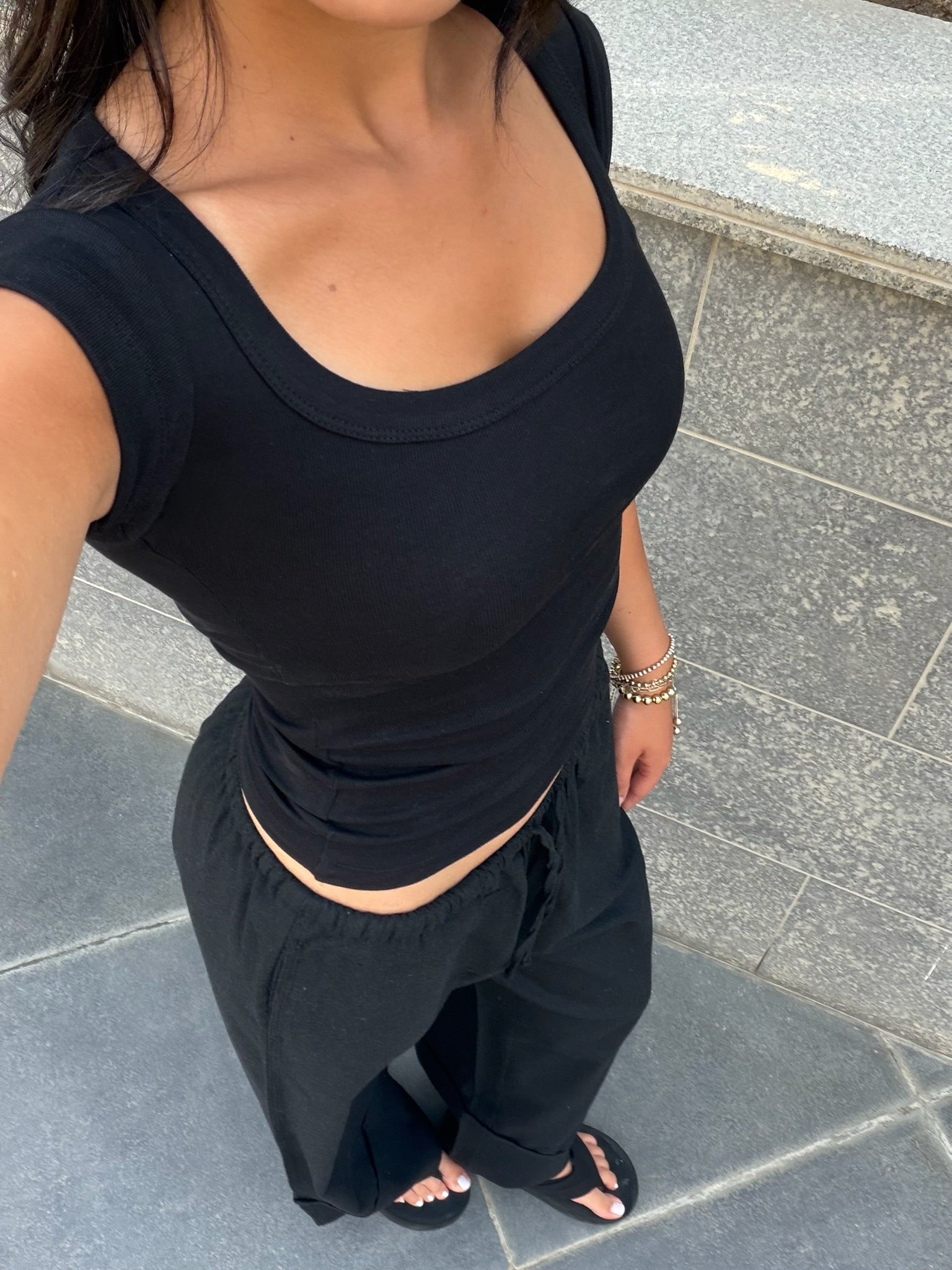 square-neck-short-sleeve-top