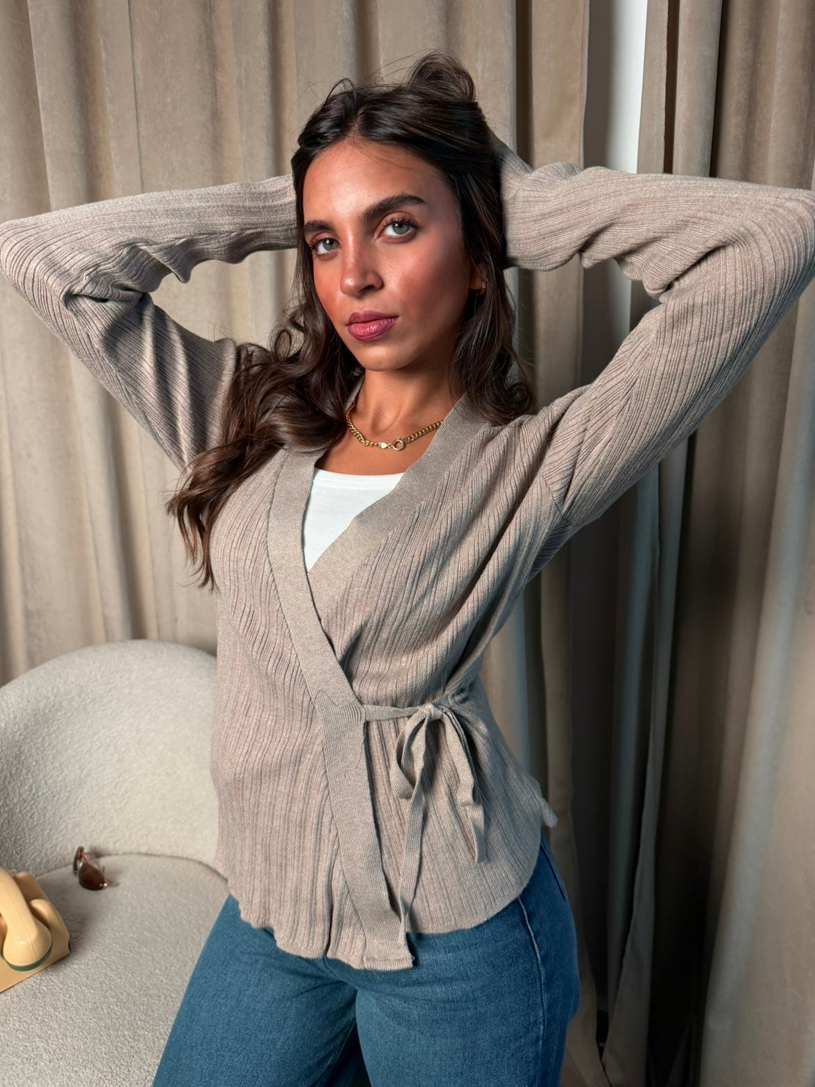 Wrap-Tie Sweater