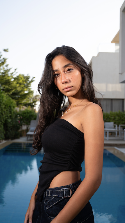 Waffle Strapless Top